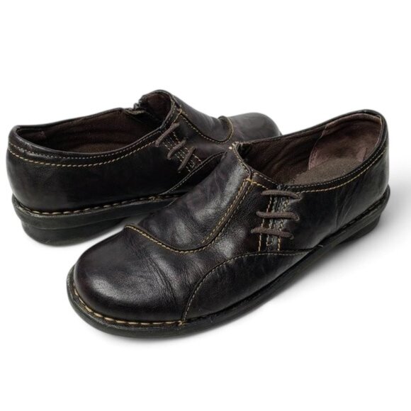 Clarks Bendables Slip On Loafers Women's Crinkle Leather Boho Lace Accents 6.5 - Picture 3 of 9